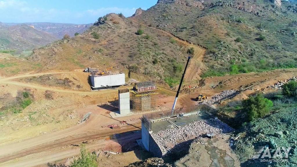 Construction of Khudafarin-Gubadli-Lachin highway well underway [PHOTO/VIDEO]