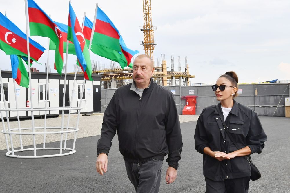 President Ilham Aliyev and First Lady Mehriban Aliyeva attend groundbreaking ceremony for Aghdam Mugham Center [PHOTOS/VIDEO] - Gallery Image