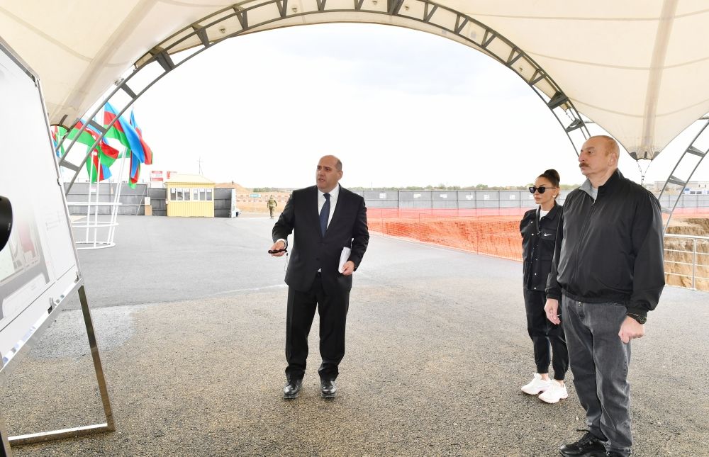 President Ilham Aliyev and First Lady Mehriban Aliyeva attend groundbreaking ceremony for Aghdam Mugham Center [PHOTOS/VIDEO] - Gallery Image