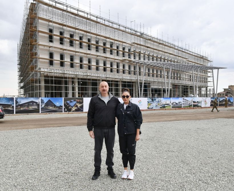 President of Azerbaijan and First Lady lay foundation stone for 3rd residential quarter in the city of Aghdam [PHOTOS/VIDEO] - Gallery Image