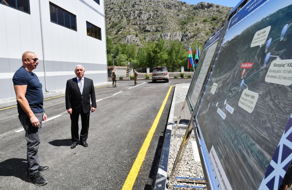 Azerbaijani President views construction progress at “Sarigishlag” hydroelectric power station owned by “Azerenergy” in Zangilan [PHOTOS/VIDEO]