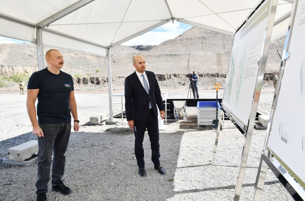 Azerbaijani President attends groundbreaking ceremony for 600-seat school in city of Gubadli [PHOTOS/VIDEO]