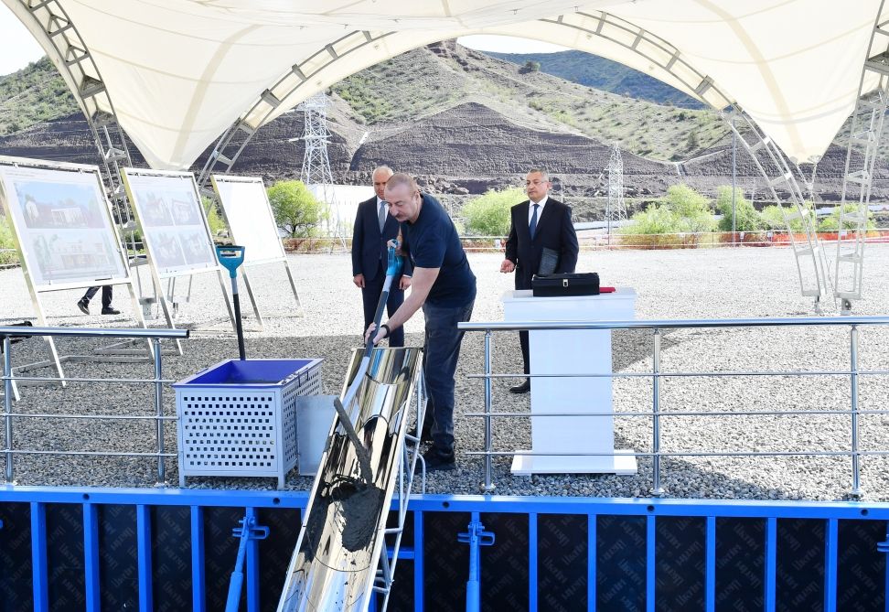 Azerbaijani President attends groundbreaking ceremony for Gulabird village in Lachin district [PHOTOS/VIDEO]