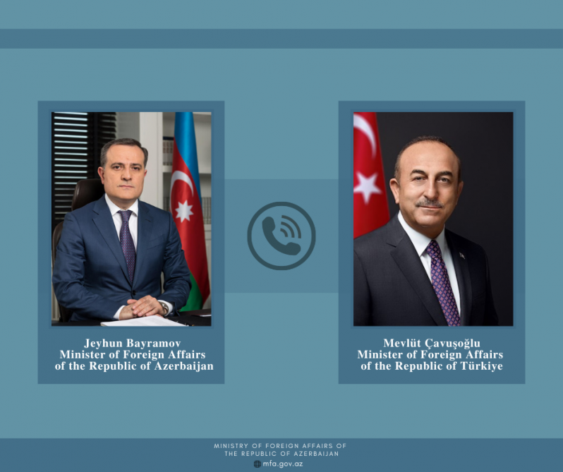 Azerbaijani, Turkish FMs discuss Baku-Yerevan peace agreement talks