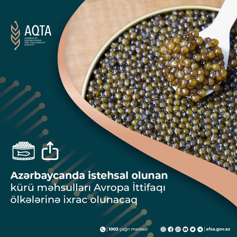 Azerbaijani Food Safety Agency removes obstacles the export of Azerbaijani caviar