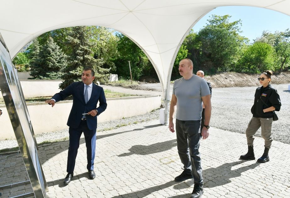 President Ilham Aliyev, First Lady Mehriban Aliyeva informed of tourism development concept of Hadrut [VIDEO]