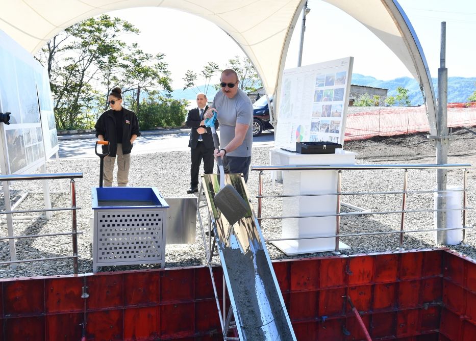 Foundation stone laid for  first residential quarter in Hadrut [PHOTOS/VIDEO]