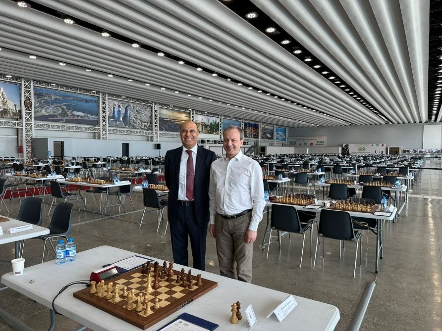 World Chess Federation president visits Baku Crystal Hall [PHOTOS]