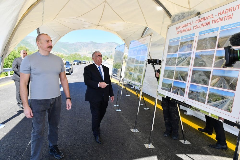 8.2-km section of the Shukurbayli-Jabrayil-Hadrut highway inaugurated [PHOTOS] - Vimarsana News