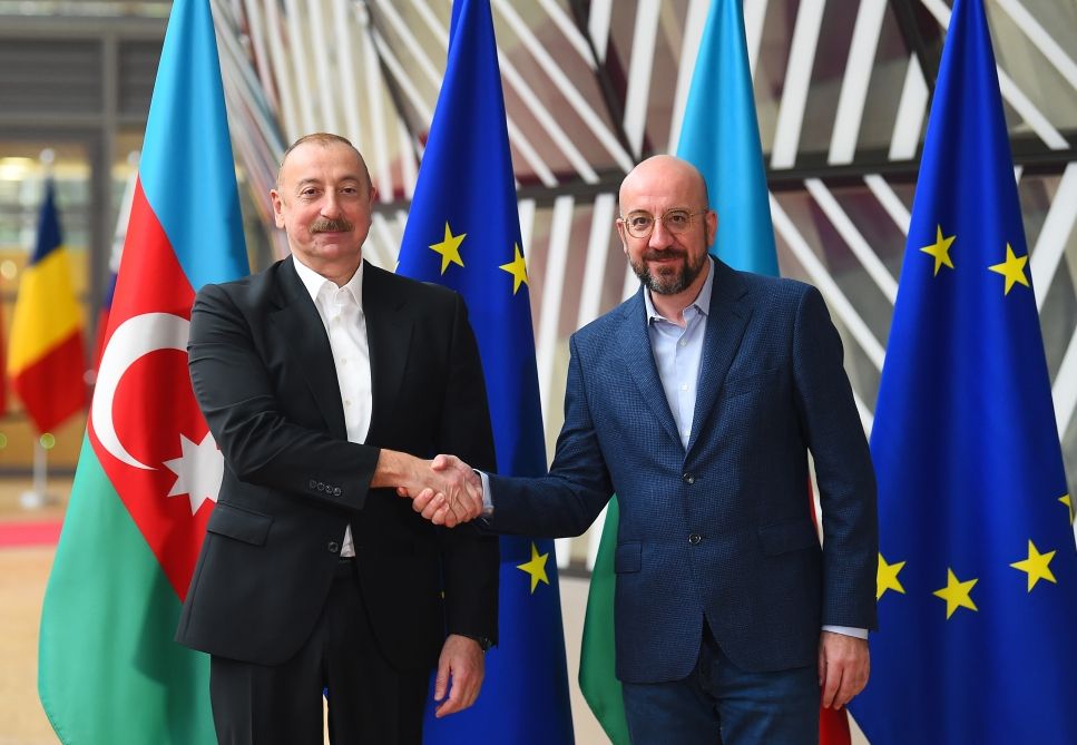 Azerbaijani President holds meeting with President of European Council in Brussels [PHOTOS] [VIDEO]