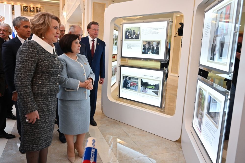 Exhibition marking National Leader's 100th anniversary opened in Federation Council of Russian Federal Assembly