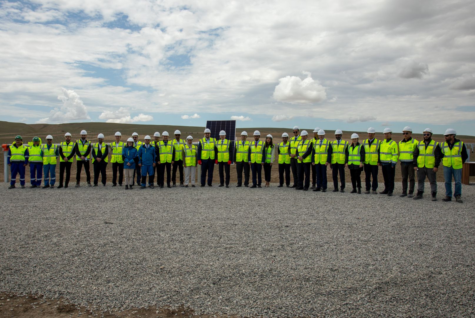 First solar panel has been installed at Garadagh SPP - Gallery Image