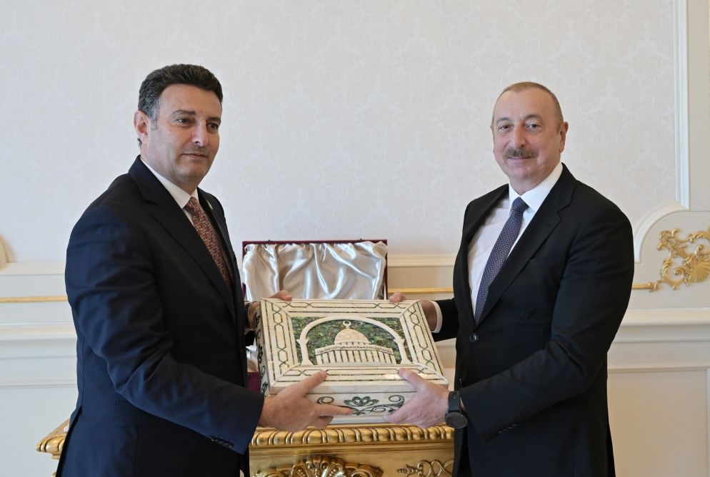 Azerbaijani President receives Speaker of House of Representatives of Jordan [PHOTOS/VIDEO] - Gallery Image