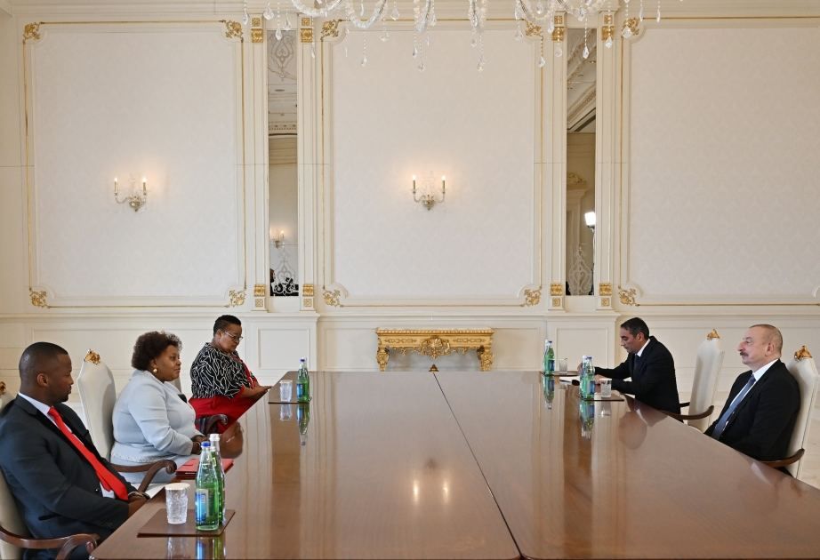 Azerbaijani President receives Speaker of National Assembly of Republic of South Africa [VIDEO]