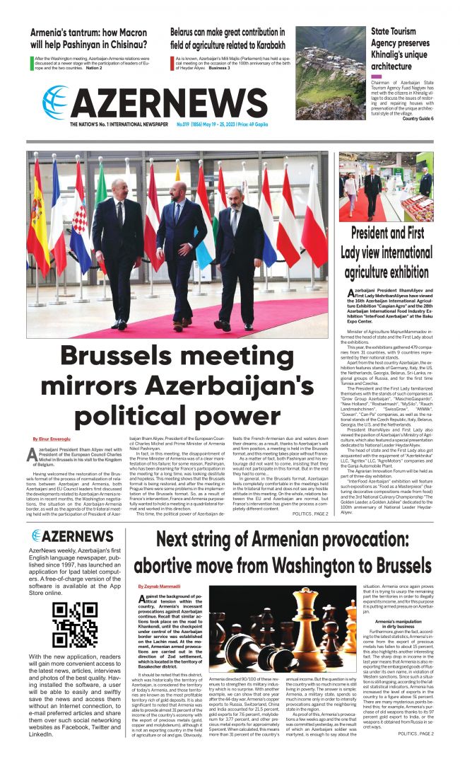 AZERNEWS releases another print issue