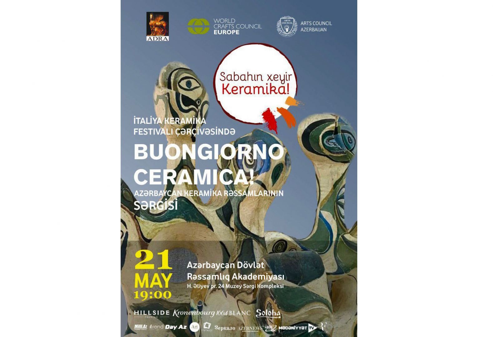 Buongiorno Ceramica: Ceramic art works to be demonstrated in Baku