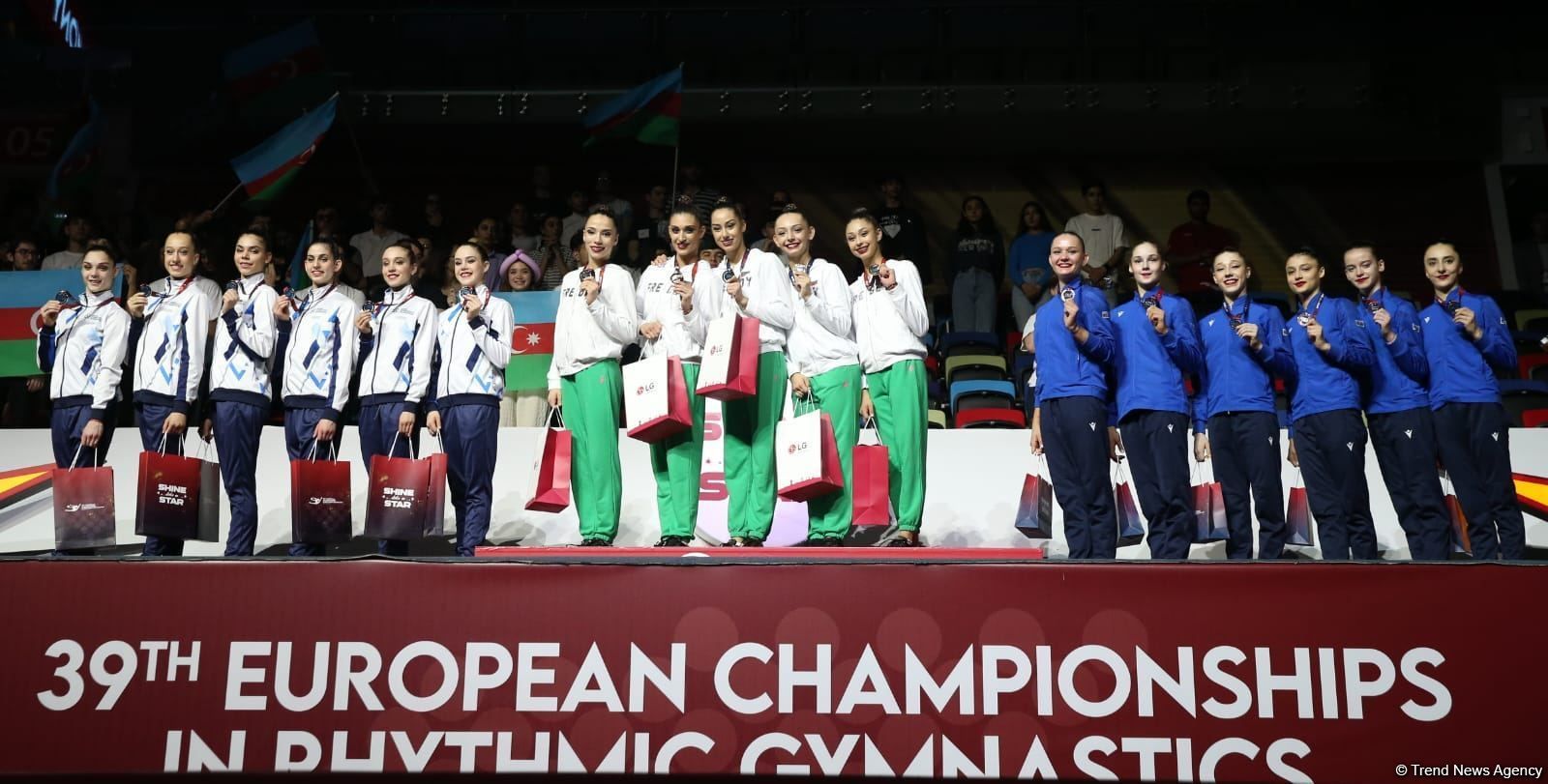 Baku hosts awarding ceremony for winners of European Rhythmic Gymnastics Championship in Baku [PHOTO] - Gallery Image