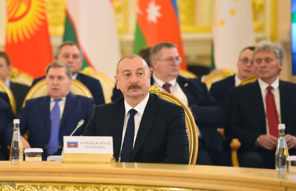 Azerbaijani President addresses expanded meeting of Supreme Eurasian Economic Council in Moscow [PHOTO/VIDEO] - Gallery Image