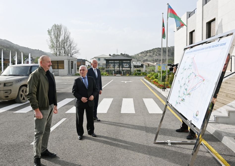 Azerbaijani President inaugurates “Lachin” city substation
