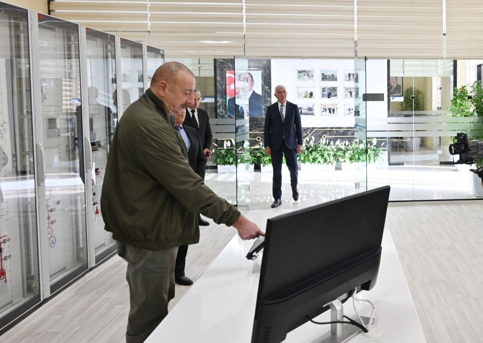 Azerbaijani President inaugurates “Lachin” city substation - Gallery Image
