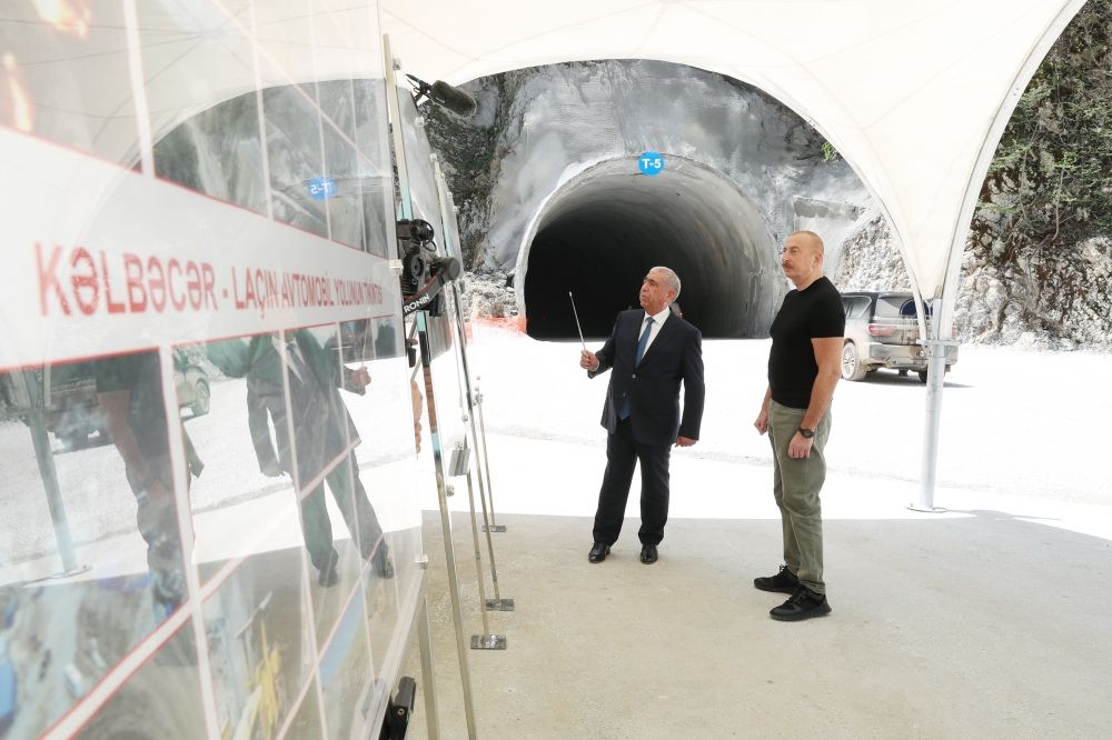 Azerbaijani President examined tunnels built on Toghanali-Kalbajar-Istisu highway and works done on Kalbajar-Lachin highway [PHOTOS/VIDEO]