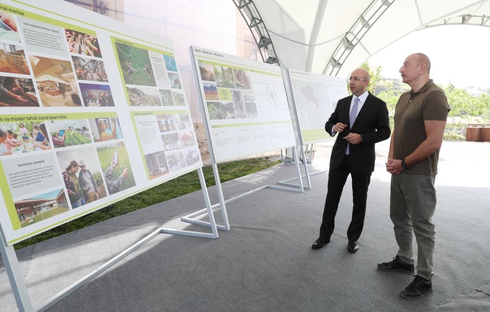 Lachin city master plan was presented to Azerbaijani President [PHOTOS/VIDEO]