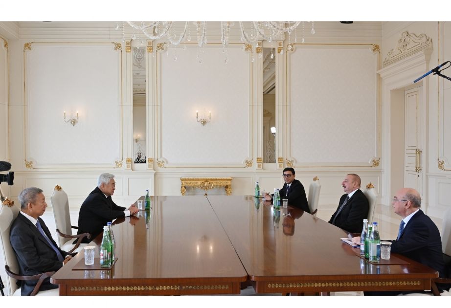 Azerbaijani President receives President of World Taekwondo Federation [VIDEO]