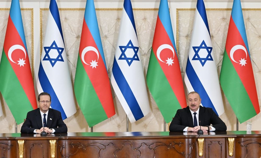 Azerbaijani and Israeli presidents make press statements [UPDATE]