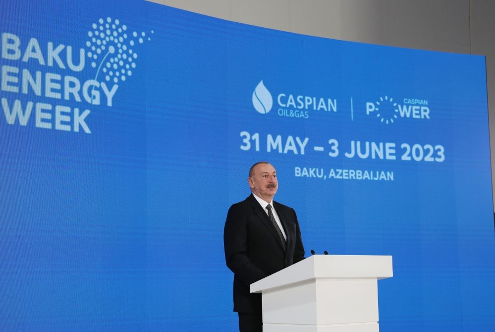 Azerbaijani President attends opening of 28th International Caspian Oil & Gas Exhibition [PHOTOS]