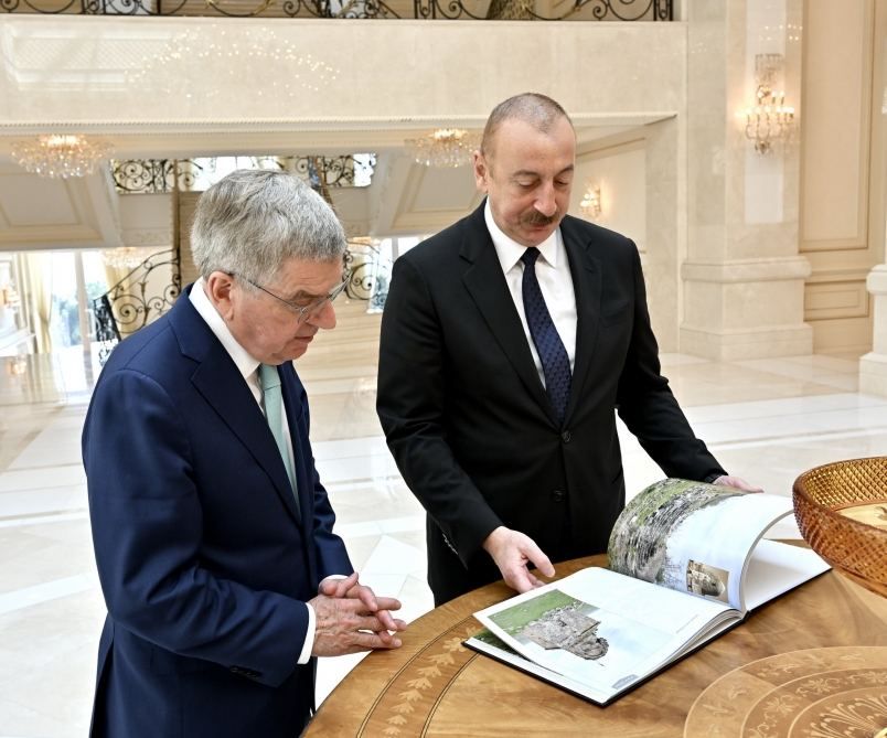 Azerbaijani President receives IOC President [PHOTOS/VIDEO] - Gallery Image