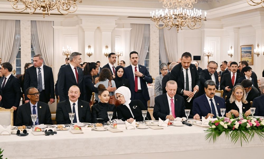 Azerbaijani President, First Lady attend dinner hosted on behalf of Turkish President in Ankara [PHOTOS]