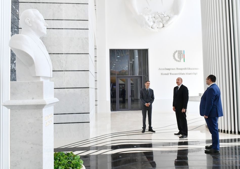 President attends inauguration ceremony for new administrative building of Agriculture ministry in Baku [PHOTOS/VIDEO] - Gallery Image