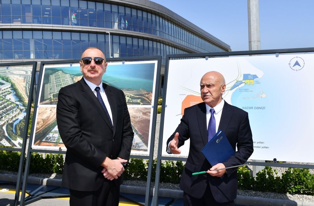 Azerbaijani President attends opening ceremony of first stage of Alat Free Economic Zone [PHOTOS/VIDEO]