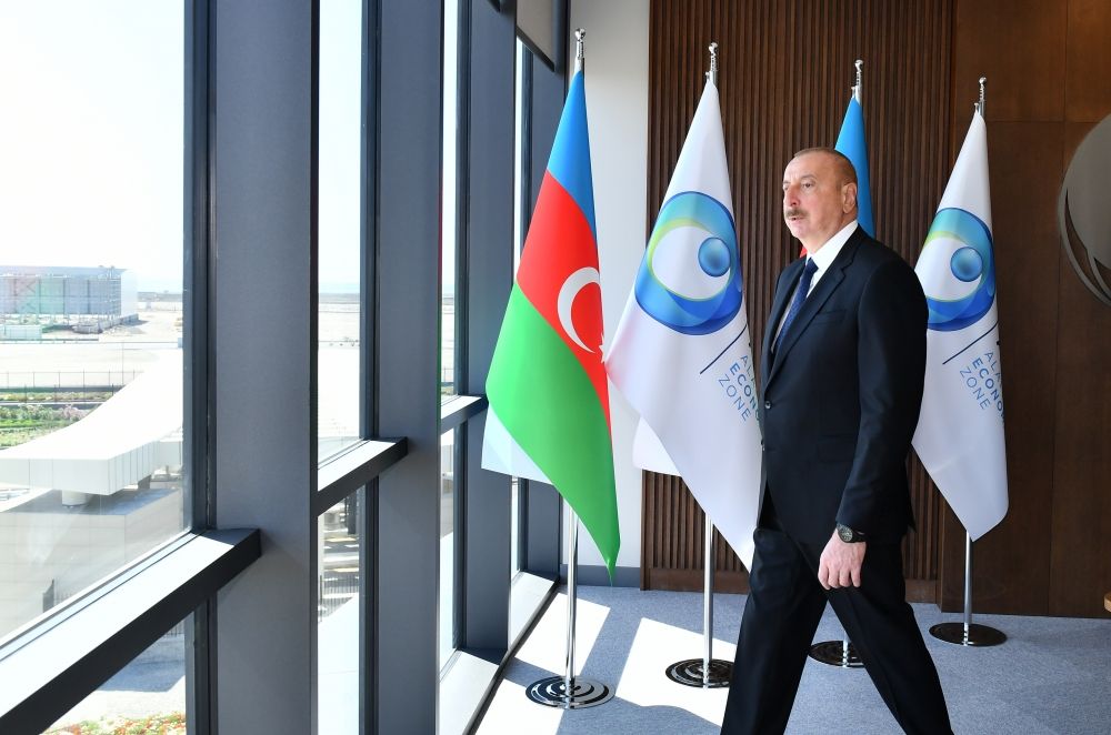 Azerbaijani President attends opening ceremony of first stage of Alat Free Economic Zone [PHOTOS/VIDEO] - Gallery Image