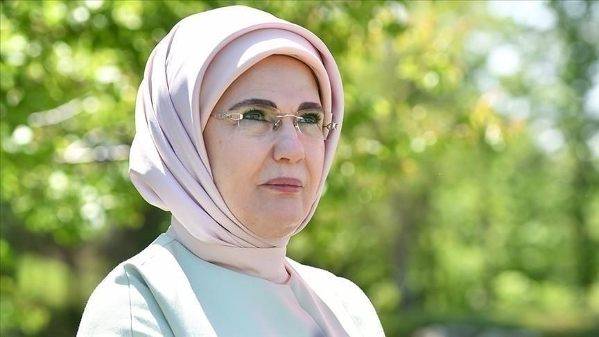 First Lady of Turkiye thanks Azerbaijan