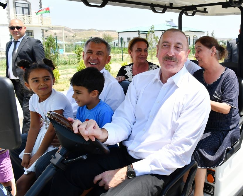 President of Azerbaijan and Rais of Tatarstan visit Aghali village of Zangilan district [PHOTOS/VIDEO]