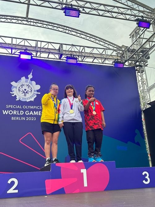 National gymnast wins three medals at World Special Summer Olympics [PHOTOS]