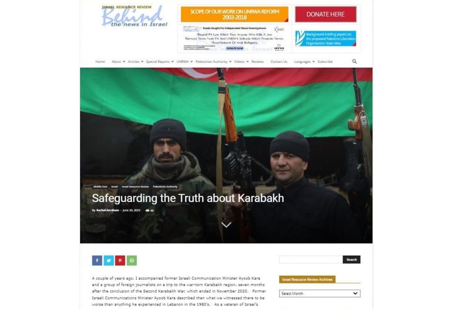 Israeli press condemns hearings held in US Congress on Karabakh
