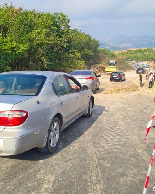 Restriction on service road in direction of Mughanli-Ismayilli has been removed