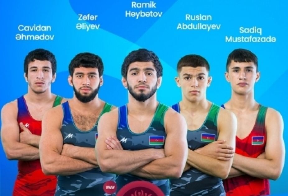 Azerbaijani wrestler at final of U-20 European Championship
