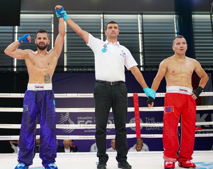 Azerbaijani kickboxer reaches European Games final [PHOTOS]