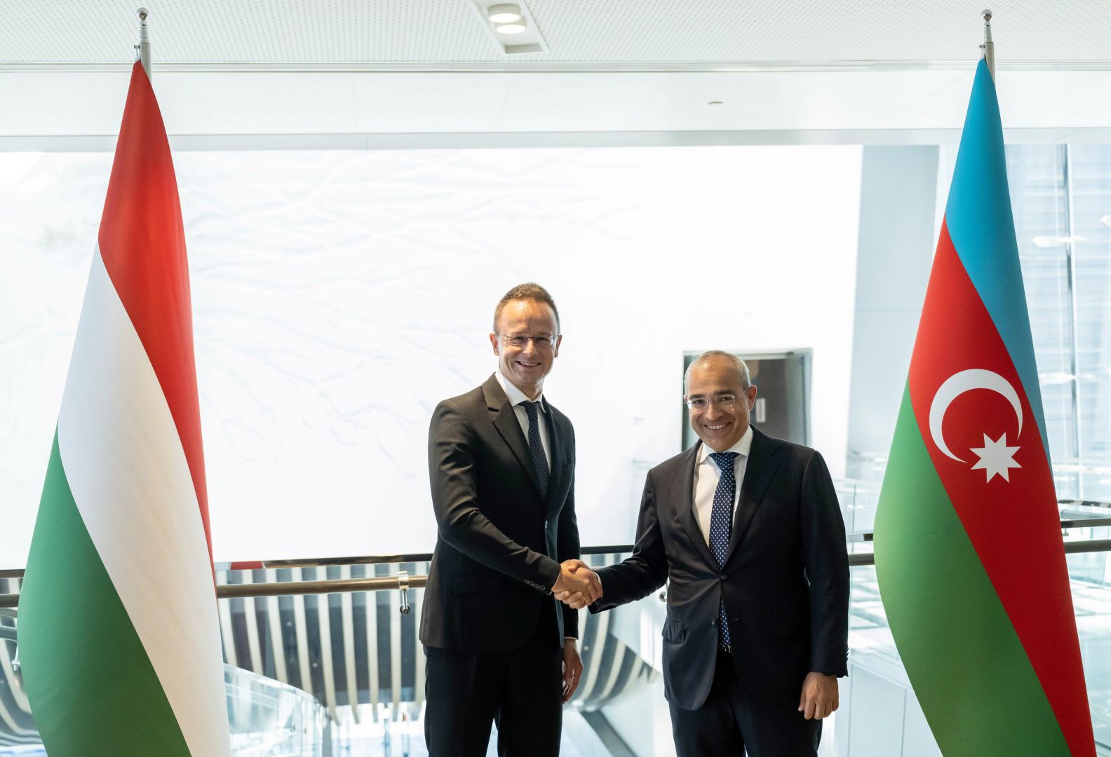 Minister Jabbarov meets with Hungarian Minister of Foreign Affairs and Trade