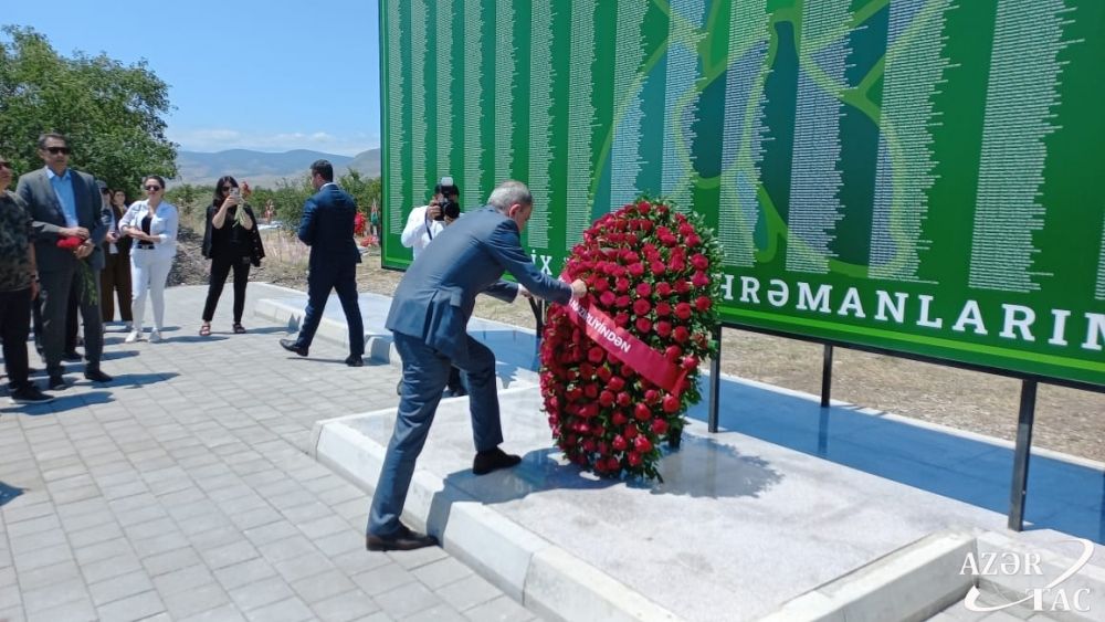 Heads of Azerbaijani diplomatic missions abroad visit Aghdam city [PHOTOS]