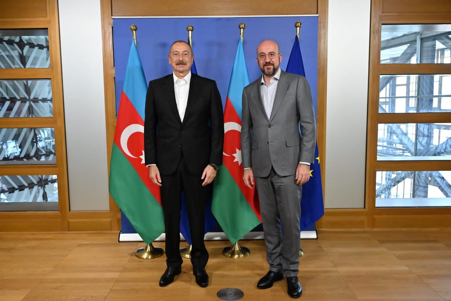 Meeting between President Ilham Aliyev, President Charles Michel kicks off in Brussels [PHOTOS/VIDEO]
