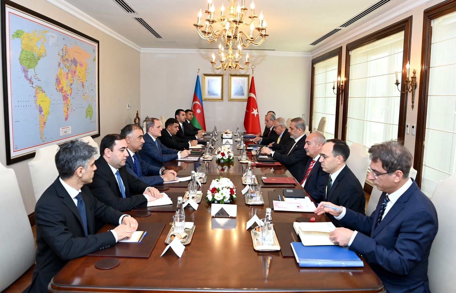 Мeeting of Azerbaijani, Turkish FM takes place in expanded format