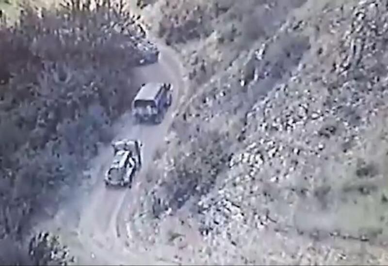 Separatists continue illegal transportation in Garabagh, accompanied by peacekeepers [VIDEO]