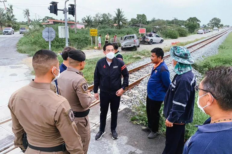 Train collides with pick-up truck in Thailand, kills eight