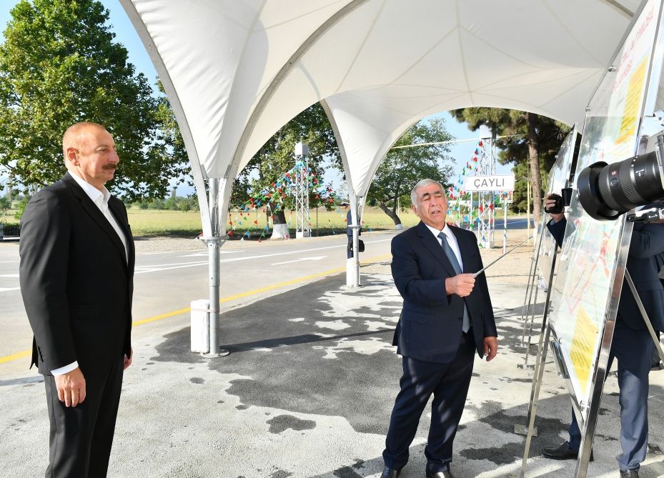 President Ilham Aliyev participates in inauguration of Garapapag-Chayli road [PHOTOS/VIDEO]  - Gallery Image