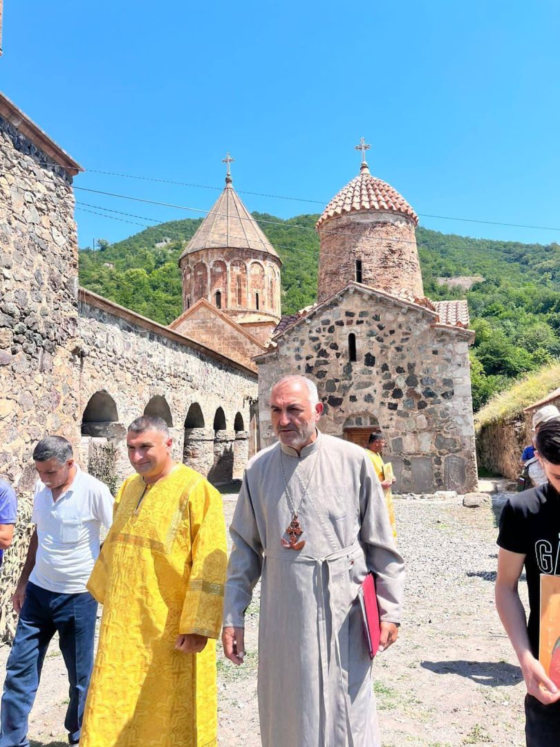 Azerbaijan Albanian-Udi community visits Khudaveng monastery [PHOTOS]