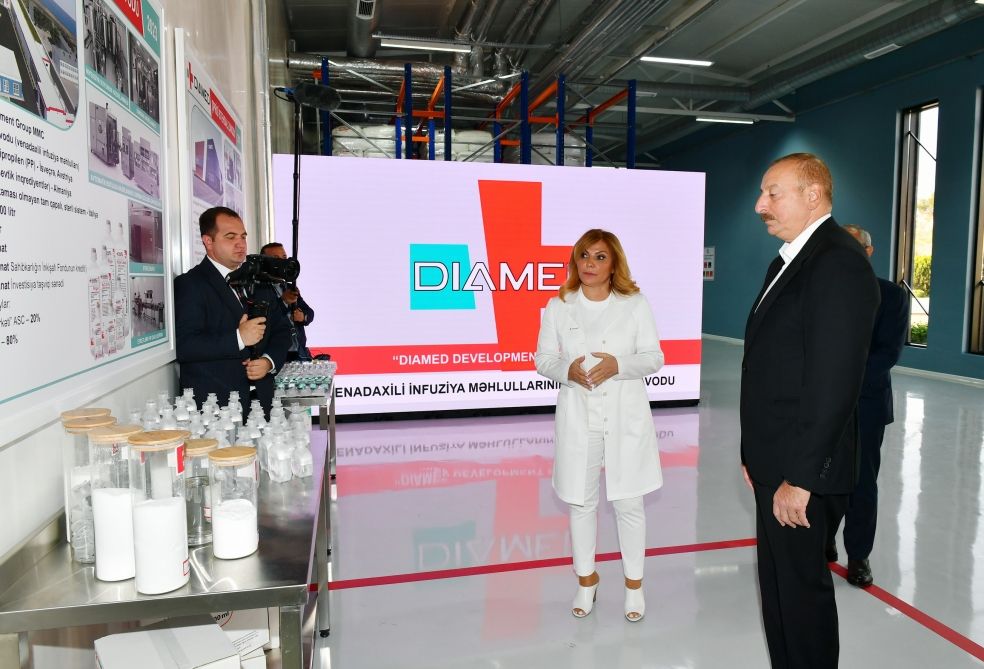 Azerbaijani President participates in opening of “Diamed” medicines manufacturing plant in Baku [PHOTOS/VIDEO] - Gallery Image